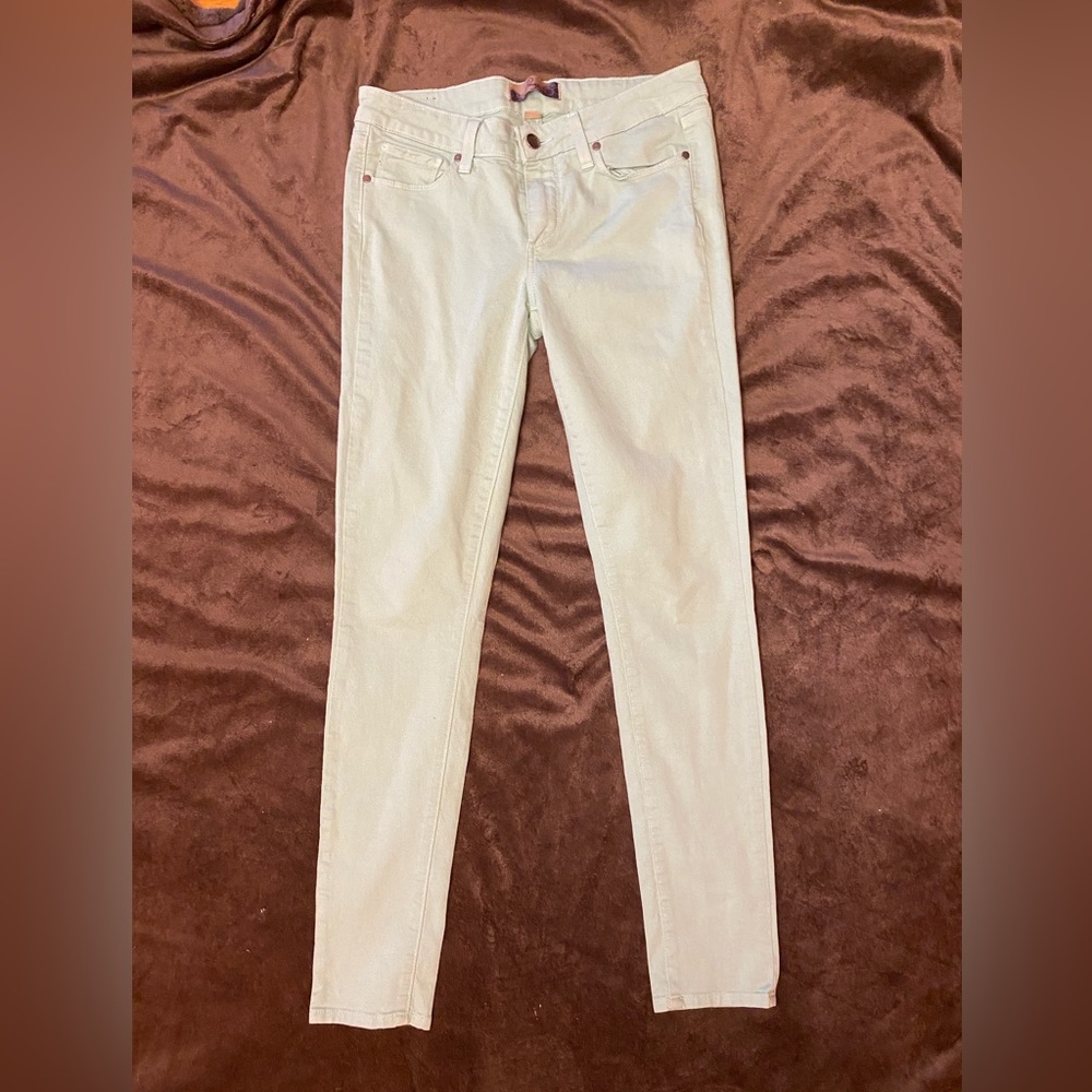 Paige Light Green (Mint Julip) "Peg Super Skinny" size 27 - Picture 2 of 9